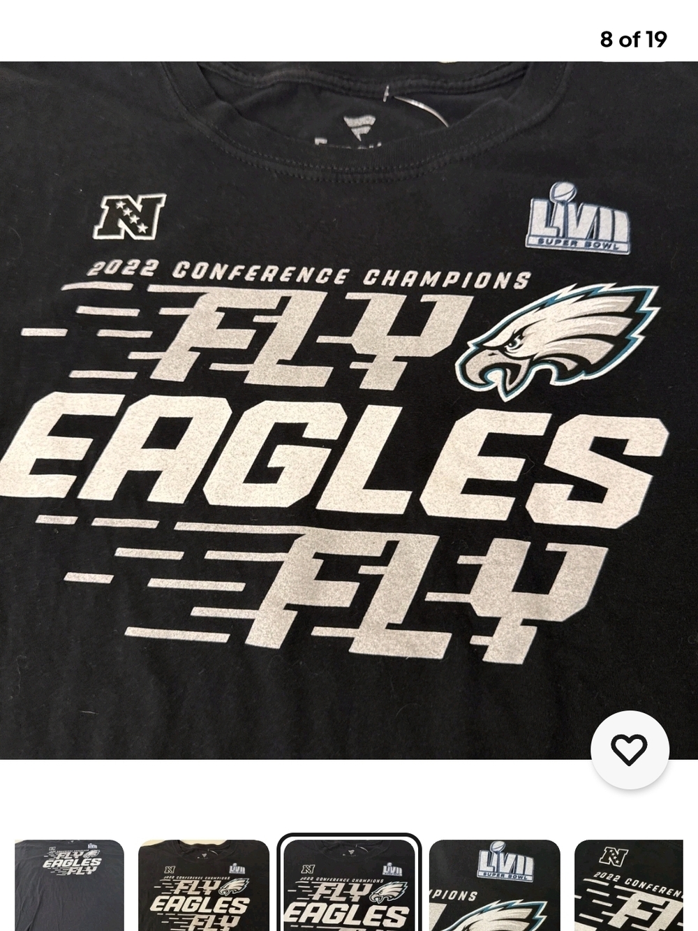 Fanatics Black Philadelphia Eagles Super Bowl LVII Graphic Tee